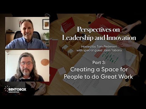 Creating the Environment for People to do their Best Work -Perspectives on Leadership and Innovation
