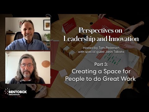 Creating the Environment for People to do their Best Work -Perspectives on Leadership and Innovation